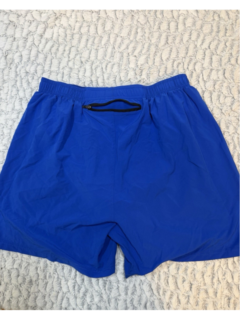 BALEAF Men's Blue Mesh Athletic Shorts 7" Inseam Drawstring Pockets L